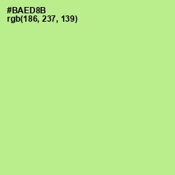 #BAED8B - Feijoa Color Image