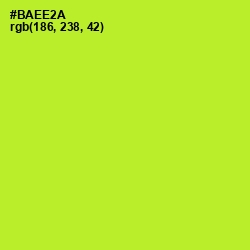 #BAEE2A - Green Yellow Color Image