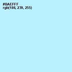 #BAEFFF - French Pass Color Image