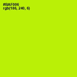 #BAF006 - Lime Color Image