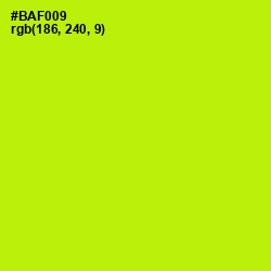 #BAF009 - Lime Color Image