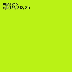 #BAF215 - Inch Worm Color Image