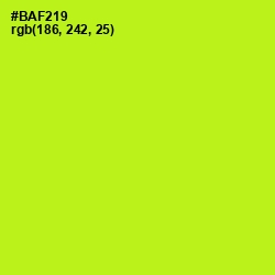 #BAF219 - Inch Worm Color Image