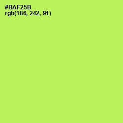 #BAF25B - Conifer Color Image