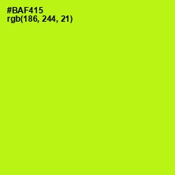 #BAF415 - Inch Worm Color Image