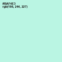 #BAF4E3 - Ice Cold Color Image