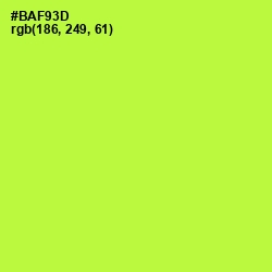 #BAF93D - Green Yellow Color Image