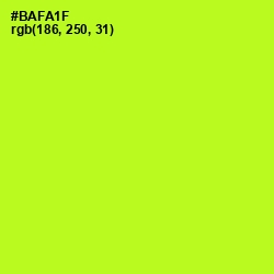 #BAFA1F - Inch Worm Color Image