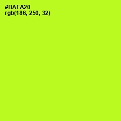 #BAFA20 - Green Yellow Color Image