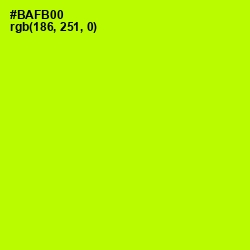 #BAFB00 - Lime Color Image