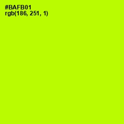 #BAFB01 - Lime Color Image