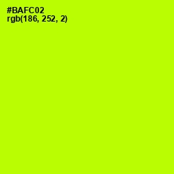 #BAFC02 - Lime Color Image