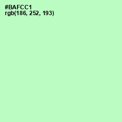 #BAFCC1 - Magic Mint Color Image