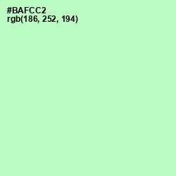 #BAFCC2 - Magic Mint Color Image