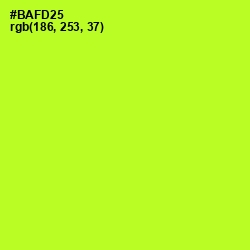 #BAFD25 - Green Yellow Color Image