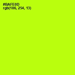 #BAFE0D - Lime Color Image