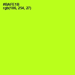 #BAFE1B - Lime Color Image