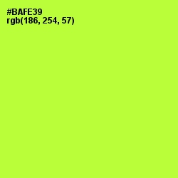 #BAFE39 - Green Yellow Color Image