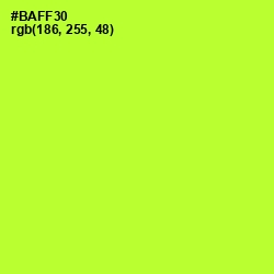 #BAFF30 - Green Yellow Color Image