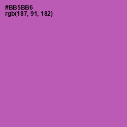 #BB5BB6 - Wisteria Color Image