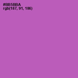 #BB5BBA - Wisteria Color Image