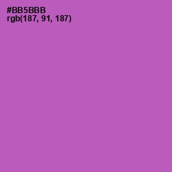 #BB5BBB - Wisteria Color Image