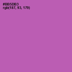 #BB5DB3 - Wisteria Color Image