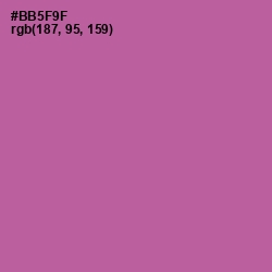 #BB5F9F - Tapestry Color Image