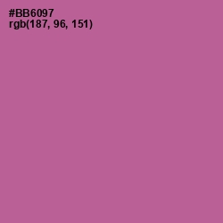 #BB6097 - Turkish Rose Color Image