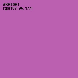 #BB60B1 - Wisteria Color Image