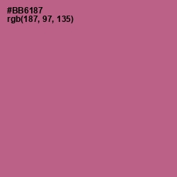 #BB6187 - Turkish Rose Color Image