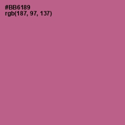 #BB6189 - Turkish Rose Color Image