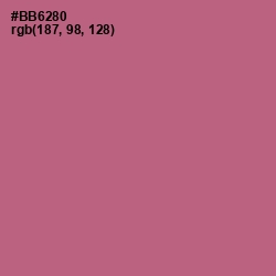 #BB6280 - Turkish Rose Color Image