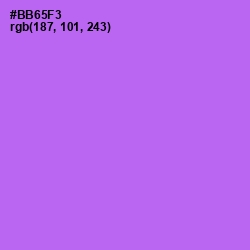 #BB65F3 - Lavender Color Image