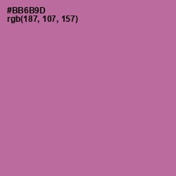 #BB6B9D - Turkish Rose Color Image