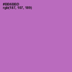 #BB6BBD - Wisteria Color Image