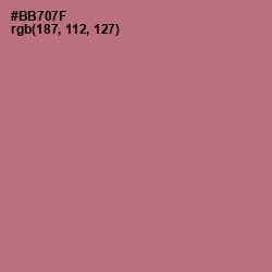 #BB707F - Coral Tree Color Image