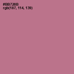 #BB728B - Turkish Rose Color Image