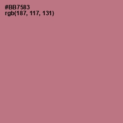 #BB7583 - Turkish Rose Color Image