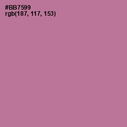 #BB7599 - Turkish Rose Color Image