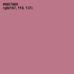 #BB7689 - Turkish Rose Color Image