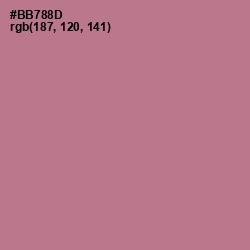 #BB788D - Turkish Rose Color Image