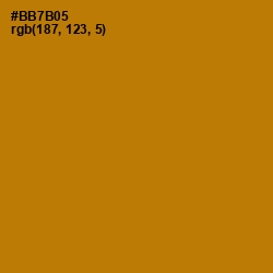 #BB7B05 - Pirate Gold Color Image