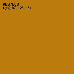 #BB7B0D - Pirate Gold Color Image