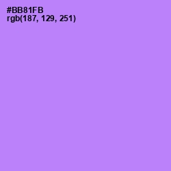 #BB81FB - Dull Lavender Color Image