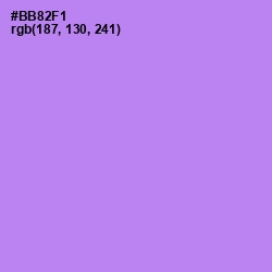#BB82F1 - Dull Lavender Color Image