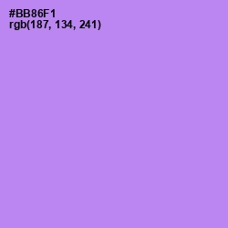 #BB86F1 - Dull Lavender Color Image