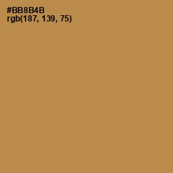 #BB8B4B - Driftwood Color Image