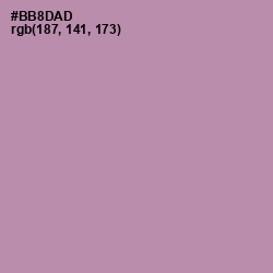 #BB8DAD - Amethyst Smoke Color Image