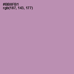 #BB8FB1 - Amethyst Smoke Color Image